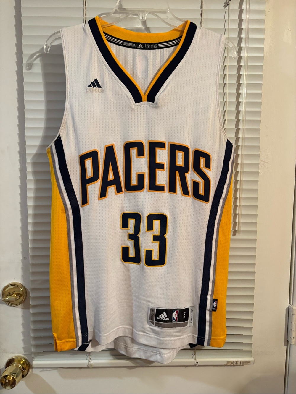 Adidas Indiana Pacers Jersey Men’s Myles Turner White Basketball